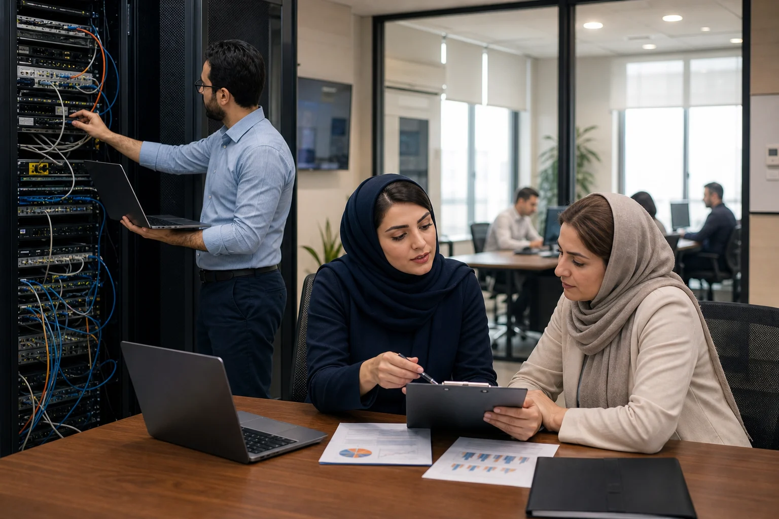 ارزیابی زیرساخت و خدمات IT شرکت توسط کارشناسان ایرانی