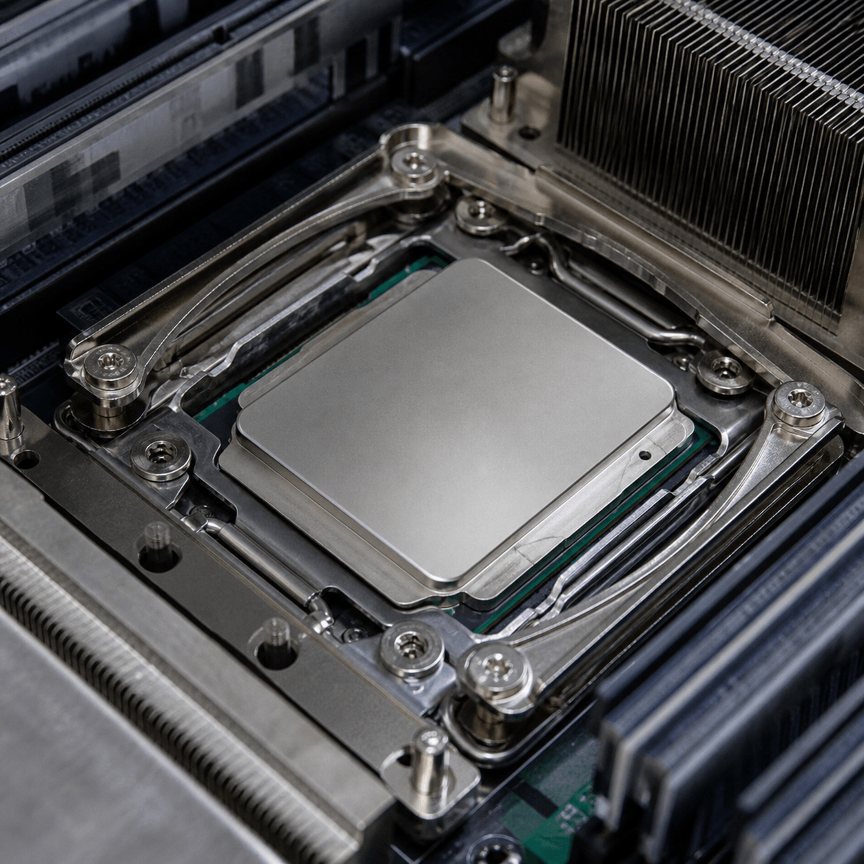 تصویر واقعی پردازنده سرور Intel Xeon برای تعمیر سرور اینتل Intel