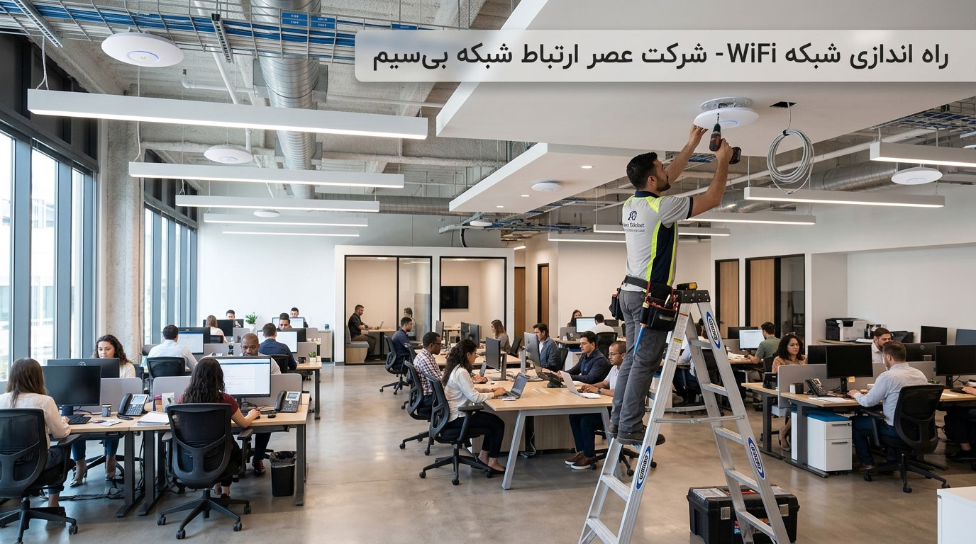 طراحی و راه اندازی اکسس پوینت و شبکه وای فای سازمانی Wi-Fi Enterprise